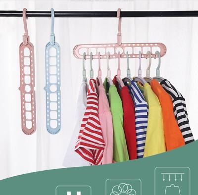 5in1 Rotating Foldable Stainless Steel Pipes Clothes Hanger